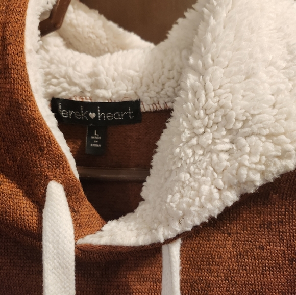 Hoodie, Derek Heart, Burnt orange, size L - Picture 3 of 4